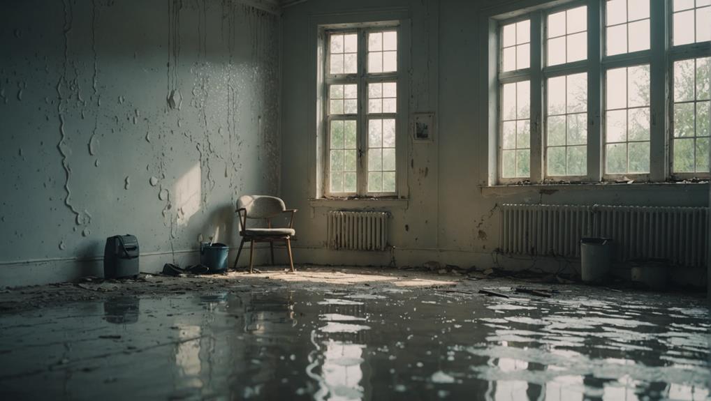 Professional mold inspection with moisture meter in a historic Lynchburg VA home showing typical crawlspace conditions