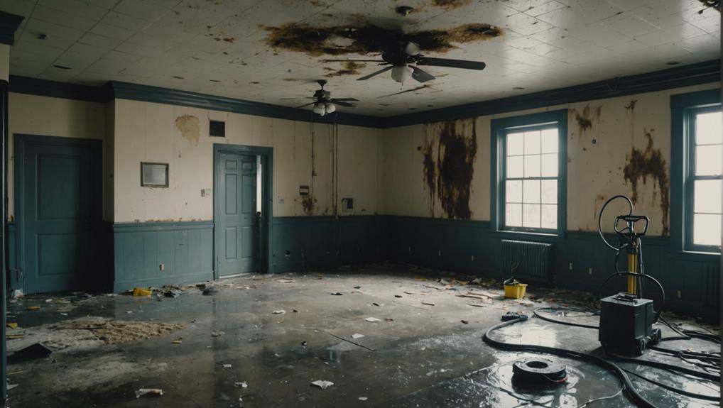 Lynchburg Mold Remediation technician providing emergency mold remediation services at a Lynchburg VA residential property